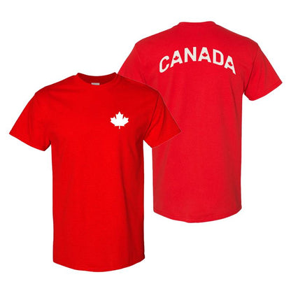 T-Shirt rétro en coton épais - Rouge