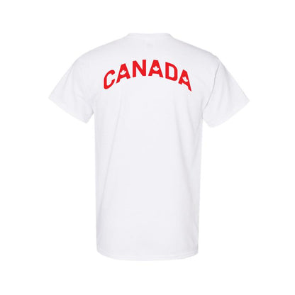 T-Shirt rétro en coton épais - Blanc