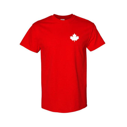 T-Shirt rétro en coton épais - Rouge