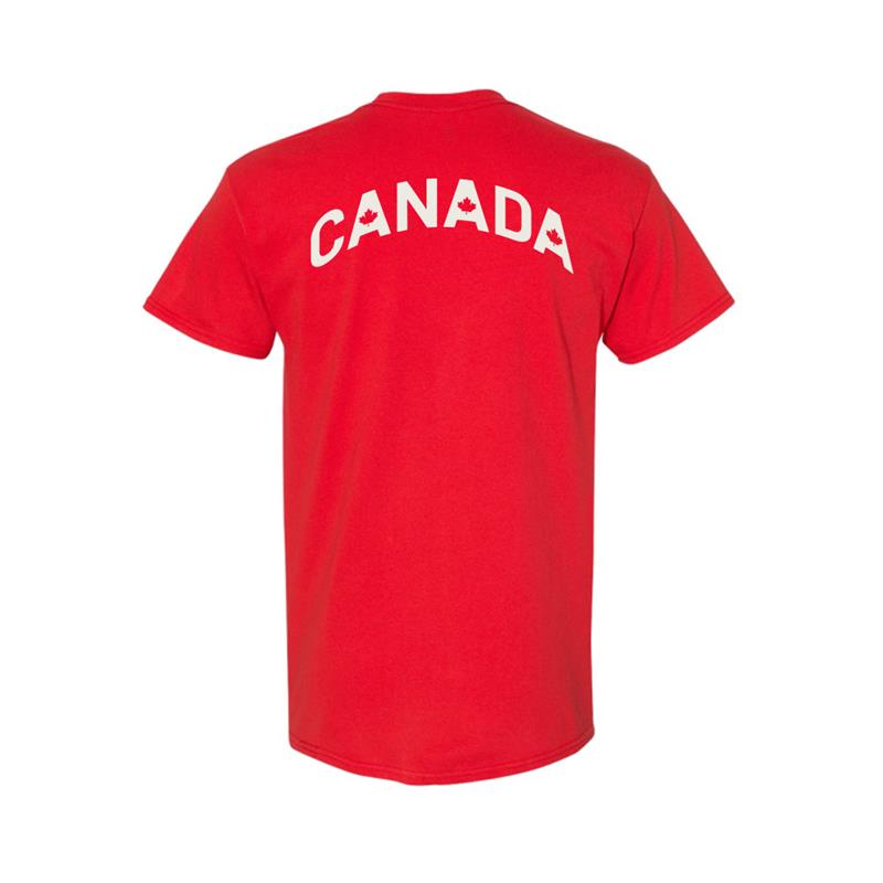 T-Shirt rétro en coton épais - Rouge